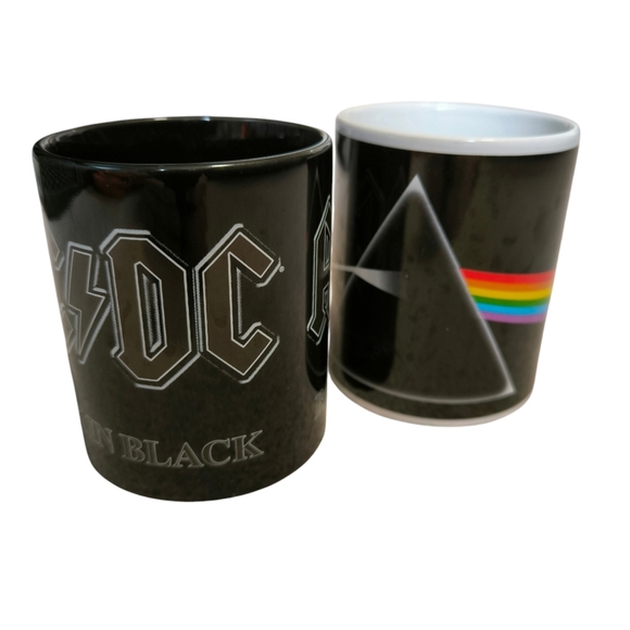 AC/DC & Pink Floyd Mugs - Set of 2 - Picture 1 of 1